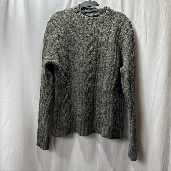 SALE!!! Abercrombie & Fitch Vintage Sweater Wool Cable Knit Dark Academia Size M - Picture 2 of 9